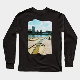 Photo of Memphis Tennessee sunset skyline night sky USA city break Long Sleeve T-Shirt